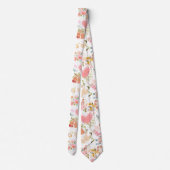 Bruiloft ornamenten patroon stropdas (Achterkant)