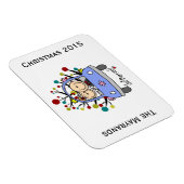 Bruiloft paar gepersonaliseerde vakantie flexi mag magneet (Rechterzijde)