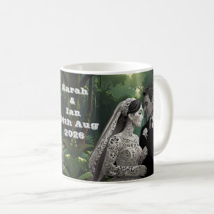Bruiloft paar verloving cadeau idee koffiemok