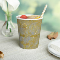 Bruiloft Papier Cup Zilveren voering