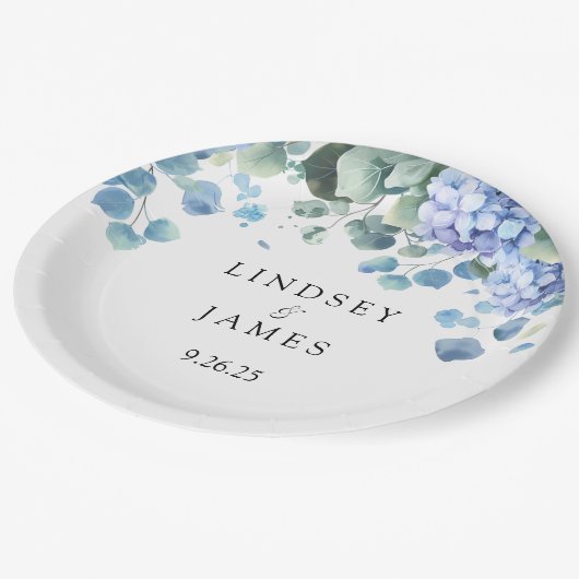 bruiloft papieren bordje (Gekanteld)