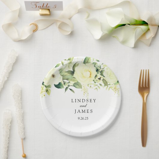 bruiloft papieren bordje (Huwelijk)