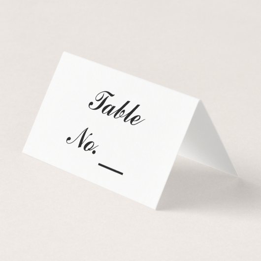 Bruiloft, Partij Gevouwen Aangepaste Tafelnummer K (Voorkant)