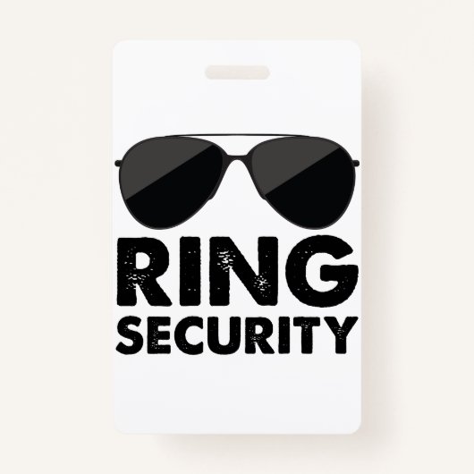 Bruiloft Party Ring Veiligheid Bruiloft Ring Badge (Voorkant)