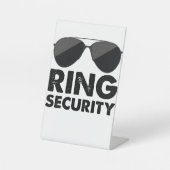 Bruiloft Party Ring Veiligheid Bruiloft Ring Reclamebord Met Voetstuk (Voorkant)