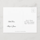 Bruiloft Party Save De datum Bloemen Hydrangea Wit Aankondigingskaart (Achterkant)