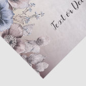 Bruiloft Party Waterverf Pastel Blauw Beige Flower Tissuepapier (Detail)