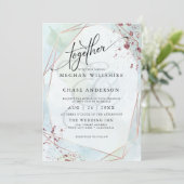 BRUILOFT | Pastel Dusty Blue Sage Jaspé (Staand voorkant)