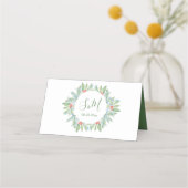 Bruiloft plaats kaart, escort Kaart, kerst (Achterkant)