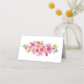 Bruiloft Plaats Kaart rozen Crystal Table Card (Achterkant)