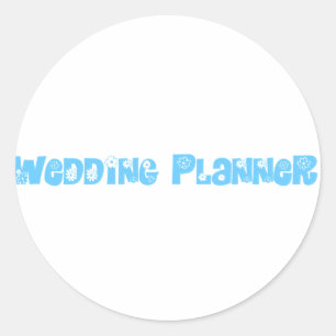bruiloft Planner Ronde Sticker