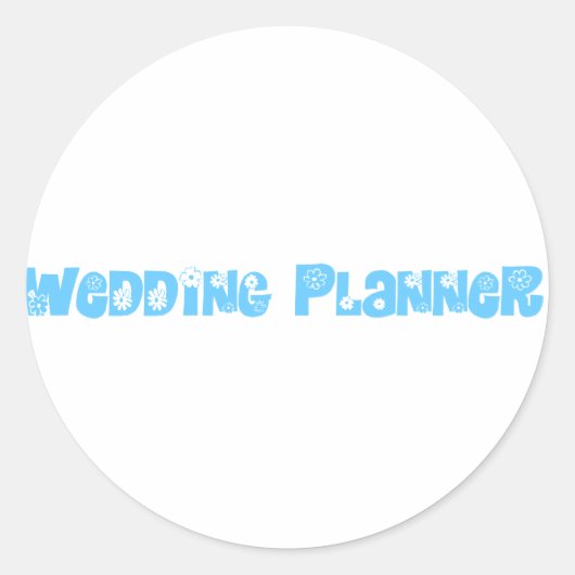 bruiloft Planner Ronde Sticker (Voorkant)