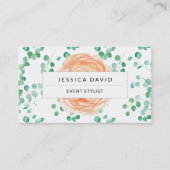 Bruiloft Planner Spa Salon Groen Wit Visitekaartje (Voorkant)