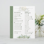 Bruiloft Planner Stationery Besluit Multomap Pagin (Staand voorkant)