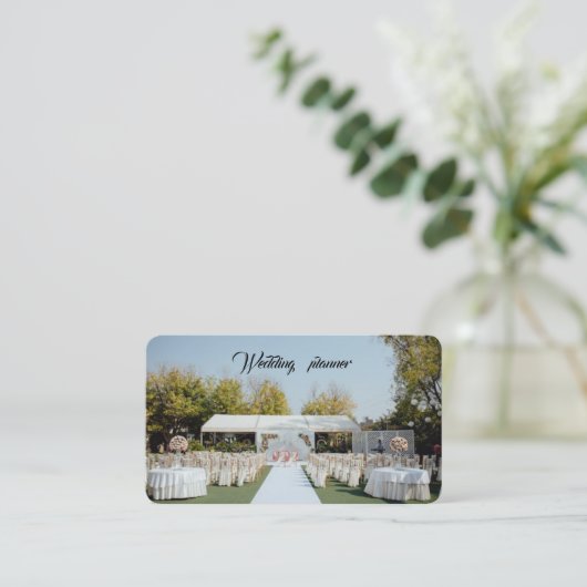 bruiloft Planner Visitekaartje (Staand voorkant)