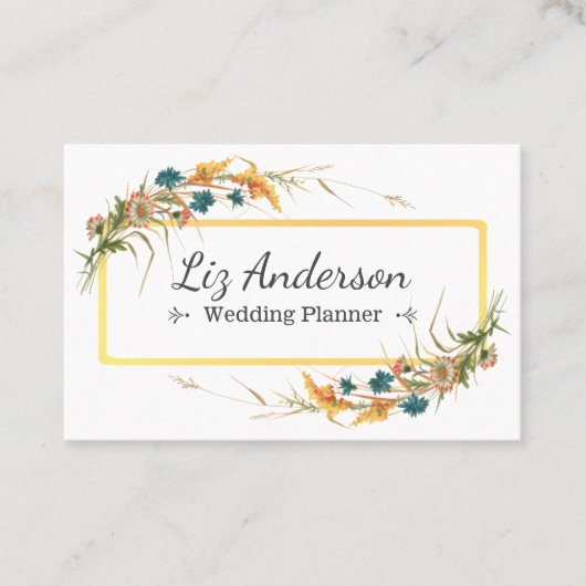 bruiloft Planner Visitekaartje (Voorkant)