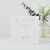 Bruiloft Professioneel Ontwerp Modern Save the Dat Kaart (Staand voorkant)
