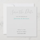 Bruiloft Professioneel Ontwerp Modern Save the Dat Kaart (Voorkant)