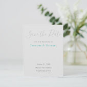 Bruiloft Professioneel Ontwerp Modern Save the Dat RSVP Kaartje (Staand voorkant)