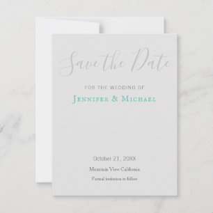 Bruiloft Professioneel Ontwerp Modern Save the Dat RSVP Kaartje