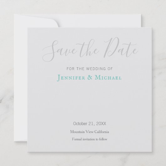 Bruiloft Professioneel Ontwerp Modern Save the Dat Save The Date (Voorkant)