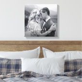 Bruiloft Quote Custom Foto Canvas Print (Insitu (Slaapkamer))