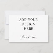 Bruiloft Reactiekaart RSVP Sjabloon (3,5 x 5 inch) (Voorkant)