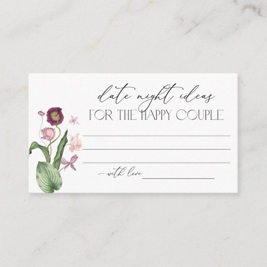 Bruiloft Recept Verzoek Bijgevoegde Kaart (Voorkant)