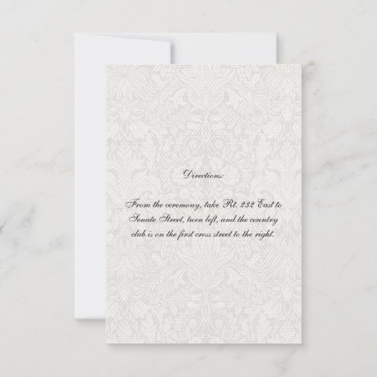 Bruiloft Receptie Aanpasbare uitnodiging sjabloon (Achterkant)