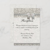 Bruiloft Receptie Aanpasbare uitnodiging sjabloon (Voorkant / Achterkant)