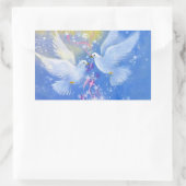 bruiloft rechthoekige sticker (Tas)