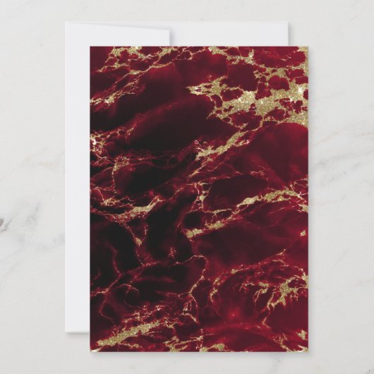 BRUILOFT | Red Ruby Geode Waterverf BarefootBride™ (Achterkant)