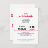 bruiloft redt de date grote dane kaart (Voorkant / Achterkant)