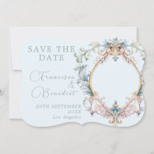 Bruiloft Regency Monogram Elegant Save The Date