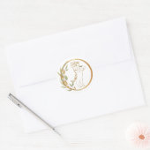 Bruiloft Ring Kat Stickers (Envelop)
