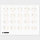 bruiloft ronde sticker (Vel)