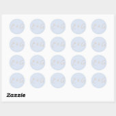 bruiloft ronde sticker (Vel)