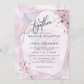 BRUILOFT | Roos Roze en Lila Jaspé (Voorkant / Achterkant)