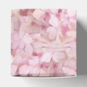 Bruiloft  Roze Faux Gold Hydrangea Bloemenkunst Bedankdoosjes (Bovenkant)