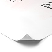 Bruiloft | Roze stempel voor de roze olievlek Poster (Hoek)