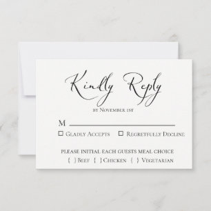 Bruiloft RSVP kaart Emerald Forest