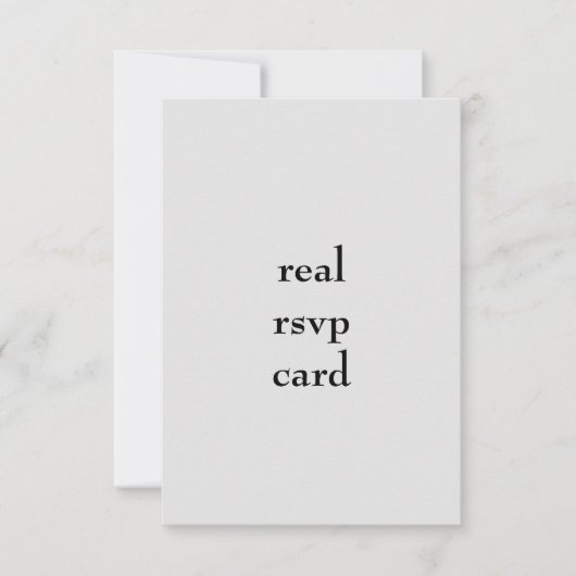 bruiloft RSVP kaartje (Voorkant)