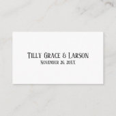 Bruiloft RSVP Online Casual Handschrift Wit Informatiekaartje (Achterkant)