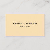 Bruiloft RSVP Online Handschrift Peach Informatiekaartje (Achterkant)