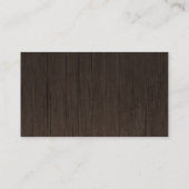 Bruiloft RSVP Rustiek Hout Bruiloft Informatiekaartje (Achterkant)