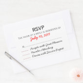 Bruiloft RSVP Sticker (Envelop)