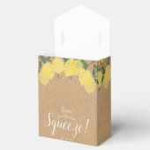 Bruiloft 'Rustic Main Squeeze Lemons'  Bedankdoosjes (Geopend)