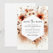 bruiloft save the date (Voorkant / Achterkant)