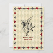 Bruiloft Save the Date, Alice in Wonderland Date (Achterkant)