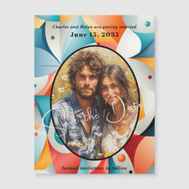 Bruiloft, Save the Date, Fotomagneet